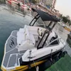 2011 Monterey M3 Badeplattform Trittpolster Boot EVA-Schaum Faux Teak Deck Bodenmatte Rückseite Selbstklebende SeaDek Gatorstep Style Pads