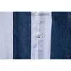 Men's Casual Shirts AIOPESON 100% Cotton Striped Linen Shirt Men Short-sleeved Fashion Suit Collar Beach for Summers Z230707