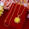24K Real Gold Plated Necklaces for Women Big Multilayer Flower Pendant Necklaces Ethnic Choker Chain Necklaces Wedding Jewelry L230704