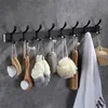 Number Creative Hook Wall Mounted Coat Hook Bathroom Rack Coat and Hat Free Punching Storage Rack for Clothes Hats Towels Keys