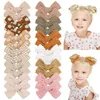 Mignon Bébé Filles Bowknot Pinces À Cheveux Coton Arcs À La Main En Épingle À Cheveux Barrettes Chapeaux Enfants Cheveux Accessoires