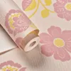 Tapeten Dekor Blumenpapierschale und Stickblumen Blätter selbstklebende Tapete abnehmbar für Kinder Wallpapiere Home Dekorative