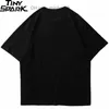 T-shirty męskie Męska koszulka hiphopowy sweter Thunder Lightning T-Shirt Harajuku Tshirts Lato z krótkim rękawem Casual Cotton Tops Tees Black Z230706