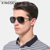 Sunglasses KINGSEVEN Aluminum Magnesium Mens Sunglasses Polarized Men Coating Mirror Glasses Male Eyewear Accessories For Men K725 Z230704