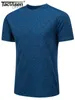Men's T-Shirts TACVASEN Summer Running Tshirts Mens Tshirts Athlete Sports Gym Fitness Workout Casual Shirts Quick Dry Basketball Base Layer 220622 Z230704