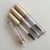 25ml Cosmetic Clear Mascara Tube with Gold Cap, DIY Empty Beauty Makeup Eyeliner Refillable Containers F3456 Cpsrd