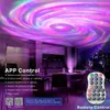 Lights Star Galaxy z pilotem z głośnikiem 15 kolorów lampka nocna projektor APP Bluetooth Magic box HKD230704