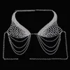 Navel Bell Button Rings Stonefans Tassel Underwear Bra Chain Harness for Women Sexy Fashion Crystal Bikini Bra and Thong Sets Body Jewelry 230703