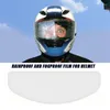 Casques de moto clair Anti-buée Patch Film lentille universelle pour visière bouclier résistant au brouillard Moto Racing accessoires