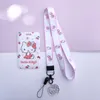 Lovely Cartoon Design Melody Lanyards High Quality ID Badge Card Holder Student Work Bus Credit Plastic Cards Case Custom Lanyards