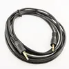 Guldpläterad 2,5 mm TS Monaural Mini Mono Hane till Hane Plug Jack Audio Connector Kabel 1,8M/10st