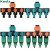 Watering Equipments KESLA Greenhouse Garden Water Splitter 1/2'' To 3/4'' 1'' Connector W/ Valve 8/11 4/7mm PVC Hose