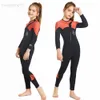 Wetsuits Drysuits Children Thick Swimsuit Kids Surfing Neoprene Wetsuit Underwater Scuba Diving Suit Boys Jellyfish Swimwear Girls Maiô HKD230704