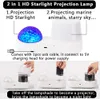 LED Star Galaxy Projector Ocean Wave Night Lights Rotate Starry Sky Porjection for Hom Bedroom Decoration Kids Lamp Gifts HKD230704