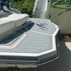 2011 Monterey M3 Badeplattform Trittpolster Boot EVA-Schaum Faux Teak Deck Bodenmatte Rückseite Selbstklebende SeaDek Gatorstep Style Pads