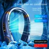 Autre Maison Jardin Mini Ventilateur De Cou Suspendu Affichage Numérique Refroidisseur D'air Ventilateur De Cou Sans Lame Rechargeable Portable Climatiseur Cou Ventilateur 230703