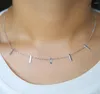 Chains Christmas Gift Elegant Women Jewelry Plain Simple Design Classic Polished Bar Link Chain Necklace Delicate Choker