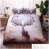 Beddengoed Sets Veer Patroon Set Mandala Boho Er Olifant Eland 2/3 Stuks Bed Geen Blad Vulling Drop Levering Huis Tuin Textiel Suppli Dh7C6