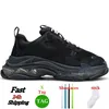 triple s men designer casual shoes platform sneakers women clear sole black white grey green red pink blue Royal Neon mens trainers tennis