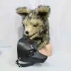 Molde de máscara em branco de boca em movimento de animais faça você mesmo Pacote de molde de lobo feito à mão faça sua própria máscara de Halloween L230704