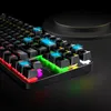 Toetsenborden Gaming Mechanisch toetsenbord 87 toetsen Anti-ghosting Swapbble Blue Switch Kleur Backlit Bedraad toetsenbord voor pro Gamer Laptop 230703