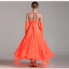 Suknia sceniczna suknia balowa konkurs tańca sukienki do tańca cekiny walc sukienka odzież Tango Rumba Costume255j