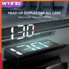 Nowy WYING M3 Auto OBD2 GPS wyświetlacz Head-Up elektronika samochodowa projektor HUD wyświetlacz cyfrowy prędkościomierz samochodowy akcesoria do wszystkich samochodów