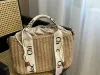 Torba projektanta mody Lagar letnia plaża Raffii koszyk wiklinowy tkany damski tote słomka casual rattan crossbody