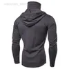 Men's Hoodies Long Sleeve Men's Hoodies with Skeleton Print Mask Black Gray Elasticity Coat Moto Biker Style Cool Men Hoodies HKD230704