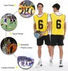 Balls Sports Pinnies-Numbered Practice Vest Pennies for Soccer Basketball Jersey Bibs -Set of 12/Youth Adults Team 230703