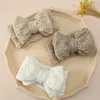 Hair Accessories Big Bows Headband For Baby Girls Pleated Tie Knot Turban Double Layer Bandages Kids Elastic Bands Headdress Born Gifts