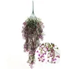 装飾花花輪人工アイビーリーフハンギング花輪植物フェイクグリーンシミュレーション植物つるホームガーデンウェディングアーチ Wal Dhfts