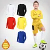 T-shirt Bambini Bambini Ragazzo Ragazza Compressione Corsa T-shirt lunga Fitness Sport Pallacanestro Calcio Palestra Abbigliamento sportivo Abbigliamento da calcio termico 230703