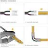 Connecteurs de bande de LED 5V 12V 24V 4Pin 10mm connecteurs de fil de bande sans fil transparents Long fil d'extension 22AWG