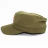 Classic Men Military Caps Training Men's Women's Flat Top Baseball Caps Adjustable Army Red Star Sun Hats Outdoor Casual Sports