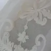 Шторы Высококачественные белые вышивки Цветочные ширмы Европейский стиль Вуаль Тюль Прозрачная для спальни Гостиная Окна Занавески Шторы