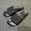 Löwenkopf Schwarze lässige Slipper Männer Mode Outdoor Anti-Slip Beach Flip Flops PVC Männliche weiche Flachschuhe Innenschubtherde 230703