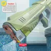 Brinquedos Pistola de água Elétrica Brinquedos Full Automatic Summer Induction Water Absorbing High-Tech Burst Water Gun Beach Outdoor Water Fight Toys 230703