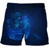 Shorts pour hommes Modèle de données de technologie AI imprimé en 3D Running Fitness Pantalon de plage respirant Loisirs Séchage rapide Aristocratie haut de gamme 230703