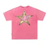 Camisetas masculinas com gráfico de estrela oversized camiseta masculina vintage Harajuku Y2K camiseta verão solta casual de algodão streetwear