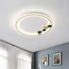 Ceiling Lights Creative Nordic Bedroom Light Designer Simple And Personalized Modern Room Golden LED Living