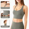 Yoga Outfit 2023 BH Große Größe Sportunterwäsche Hohe Unterstützung Auswirkungen Kreuz Schönheit Zurück U-förmige Push-up Crop Top Frauen Gym Workout