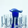 Glass hookah, 8-tube fancy revolver bowl 14 and 18.8 mm (BL-12-S)