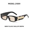 Hiphop mode framegevoel, brede designer mode-engelen grensoverschrijdende kleine zonnebril zonnebril, palm high-end UV400 groothandel stijl, trends herenbril