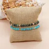 Charm Bracelets Go2Boho Handmade Vintage Semi-Precious Stone Bracelet With Stainless Steel Chain For Women And Men - Retro Bangle