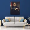 Portret psa obrazy olejne przodków kły Iv płótno wysokiej jakości ręcznie malowane na nowy wystrój ścian domu