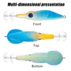 Köder lockt 10 Stück Octopus Squid Floating Jigging Fishing 9 5 cm 6 g Holz Garnelen Tintenfisch Jigging Haken Künstlicher Köder 230704