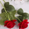 Fleurs décoratives 7 pièces velours Rose fleur artificielle branche chambre maison guirlande Bouquet fête de mariage affichage mise en page décor fournitures