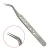 Eyelash High Quality Precision Curved Straight Clip Tweezers Anti-Static False Eyelash Tweezers Tool fast shipping F1117 Kbxwc