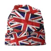 Boinas Britânicas Inglaterra Reino Unido Bandeira Bonnet Chapéus Impressão Vermelha Vintage Tricô Hip Hop Skullies Gorros Inverno Quente Multifuncional Caps